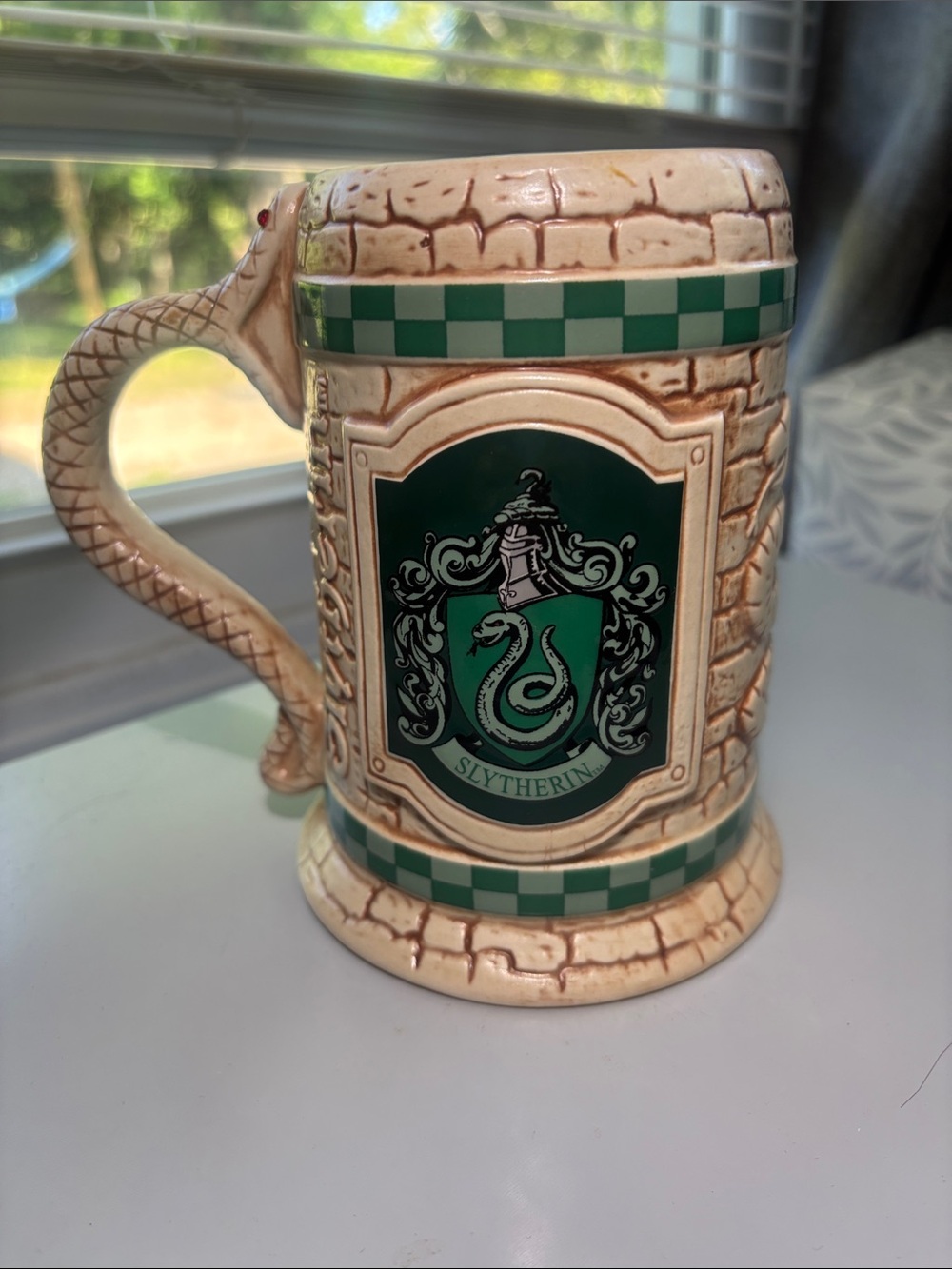 Universal Studios The Wizarding World Harry Potter Slytherin Beer Stein Cup Mug